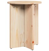 VidaXL Salontafel 2 pcs Naturel 41,5 x 41,5 x 41 cm Massief grenenhout