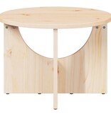 VidaXL Salontafel Naturel 50 x 50 x 35 cm Massief grenenhout