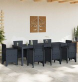 VidaXL Tuinstafel Antraciet 250 x 100 x 73 cm poly rattan
