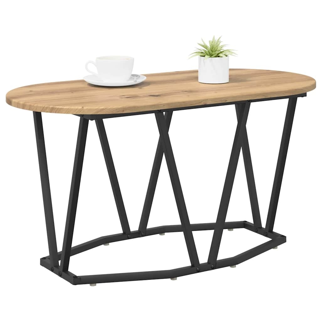 VidaXL Salontafel artisanaal eikenkleurig 80 x 40 x 40,5 cm