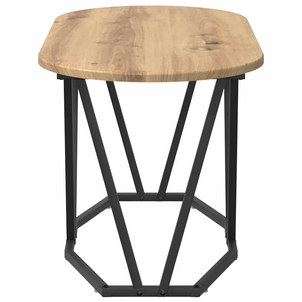 VidaXL Salontafel artisanaal eikenkleurig 80 x 40 x 40,5 cm