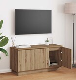 VidaXL TV-meubel met LED artisanaal eikenkleurig 100 x 38 x 49 cm
