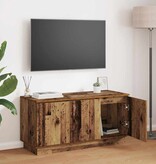 VidaXL TV-meubel met LED Oud Hout 100 x 38 x 49 cm Bewerkt hout
