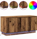 VidaXL TV-meubel met LED Oud Hout 100 x 38 x 49 cm Bewerkt hout