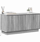 VidaXL TV-meubel met LED Grijs sonoma 100 x 38 x 49 cm Bewerkt hout