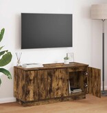 VidaXL TV-meubel met LED Gerookt eiken 100 x 38 x 49 cm Bewerkt hout
