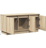 VidaXL TV-meubel met LED Sonoma eiken 100 x 38 x 49 cm Bewerkt hout