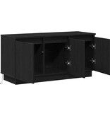 VidaXL TV-meubel met LED Zwart eiken 100 x 38 x 49 cm Bewerkt hout