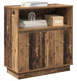 VidaXL Dressoir met LED Oud Hout 71 x 34,5 x 75 cm Bewerkt hout