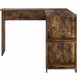 VidaXL Hoekbureau met opslageenheid Gerookt eiken 140 x 113.5 x 75 cm