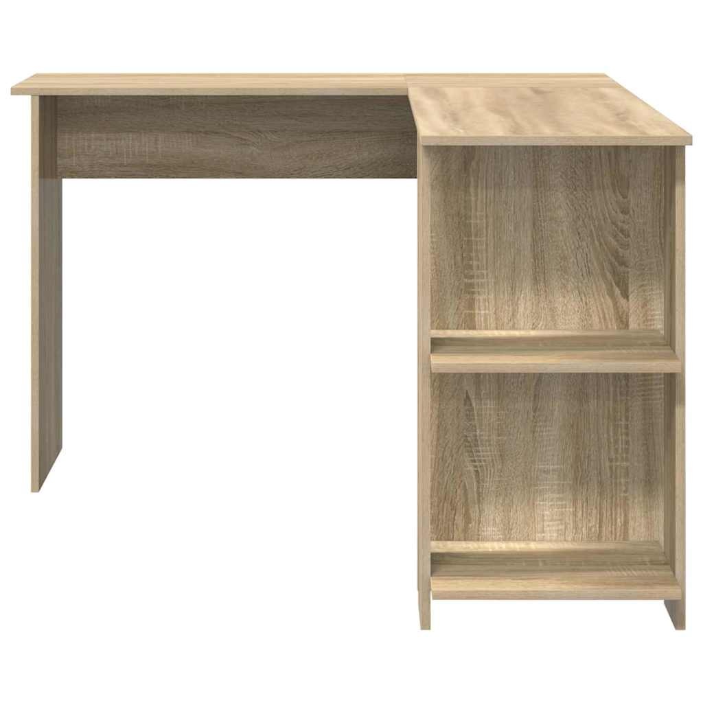 VidaXL Hoekbureau met opslageenheid Sonoma eiken 140 x 113.5 x 75 cm