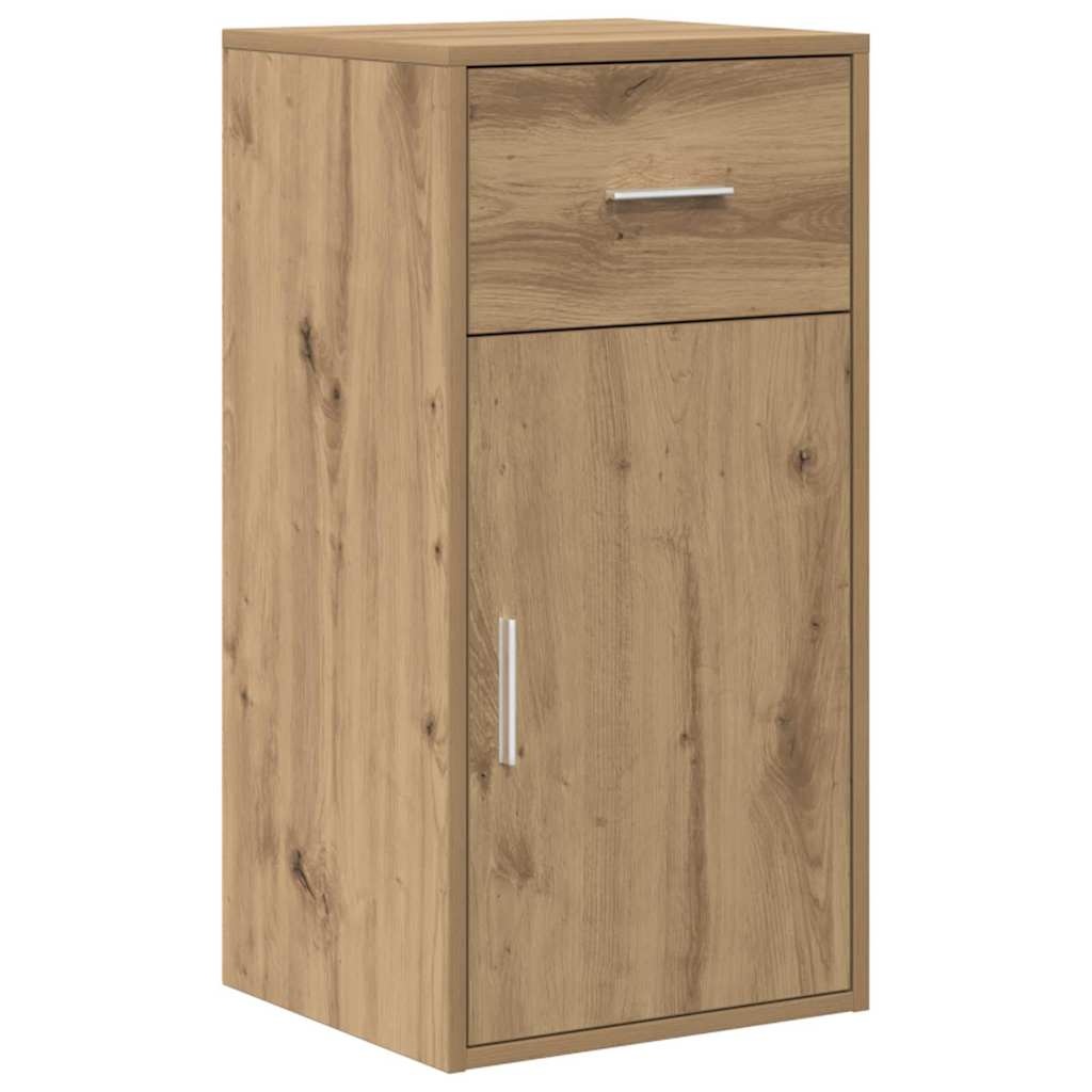 VidaXL Dressoir artisanaal eikenkleurig 38 x 34,5 x 75 cm Bewerkt hout
