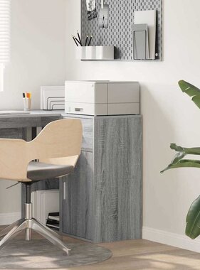 VidaXL Dressoir met lade Grijs sonoma 38 x 34,5 x 75 cm Bewerkt hout