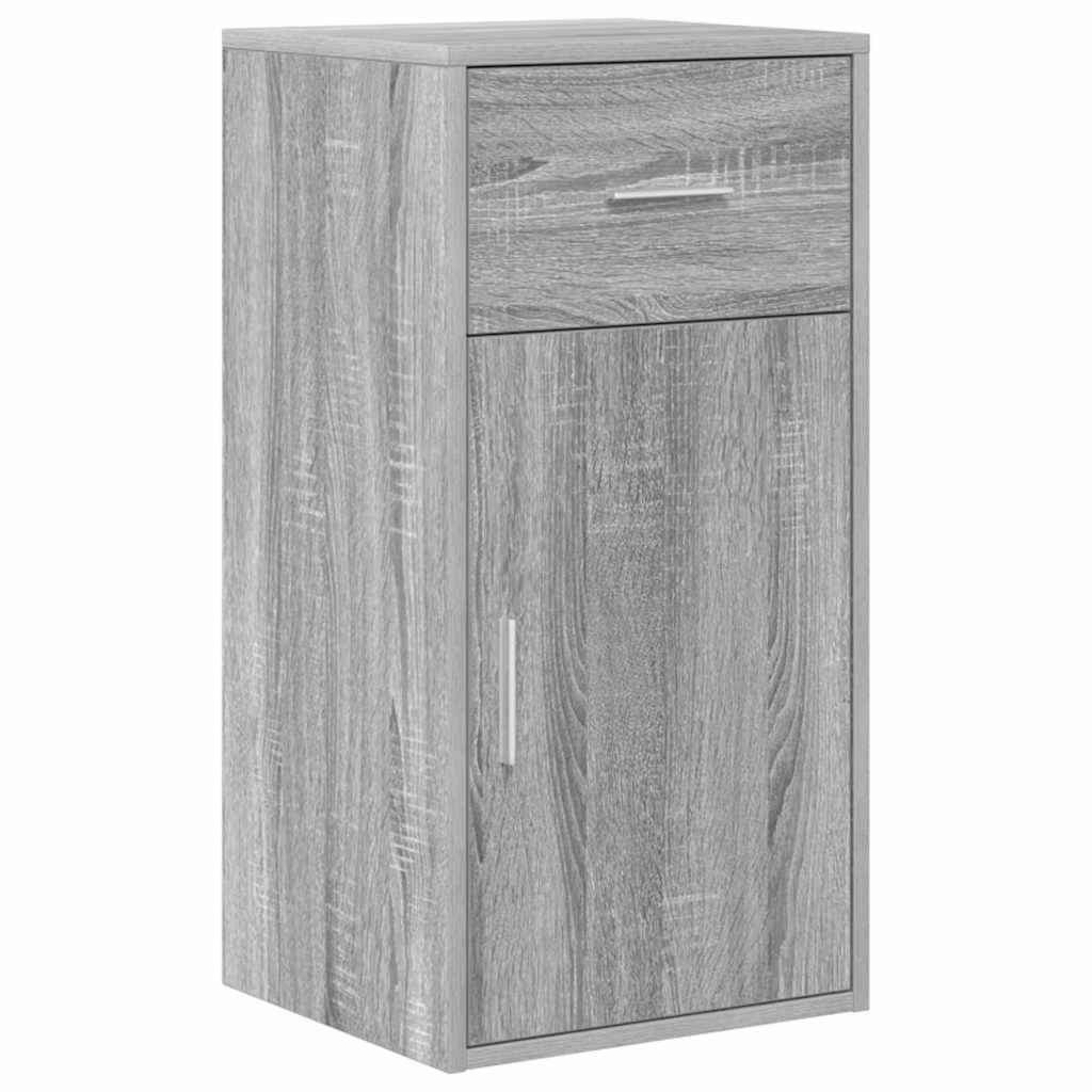 VidaXL Dressoir met lade Grijs sonoma 38 x 34,5 x 75 cm Bewerkt hout