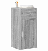 VidaXL Dressoir met lade Grijs sonoma 38 x 34,5 x 75 cm Bewerkt hout