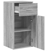 VidaXL Dressoir met lade Grijs sonoma 38 x 34,5 x 75 cm Bewerkt hout