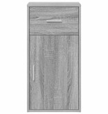 VidaXL Dressoir met lade Grijs sonoma 38 x 34,5 x 75 cm Bewerkt hout