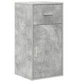 VidaXL Dressoir met lade Betongrijs 38 x 34,5 x 75 cm Bewerkt hout