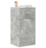 VidaXL Dressoir met lade Betongrijs 38 x 34,5 x 75 cm Bewerkt hout