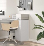 VidaXL Dressoir met lade Wit 38 x 34,5 x 75 cm Bewerkt hout