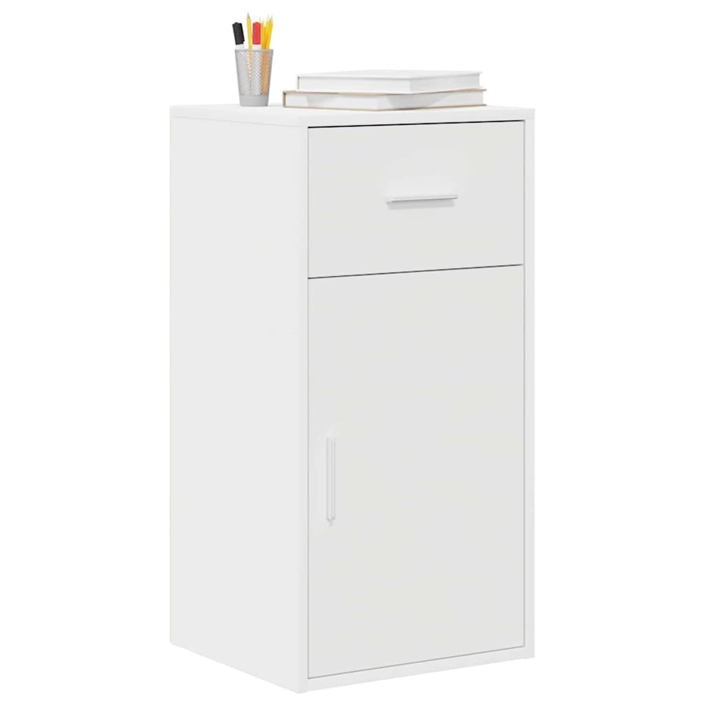 VidaXL Dressoir met lade Wit 38 x 34,5 x 75 cm Bewerkt hout