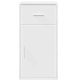 VidaXL Dressoir met lade Wit 38 x 34,5 x 75 cm Bewerkt hout