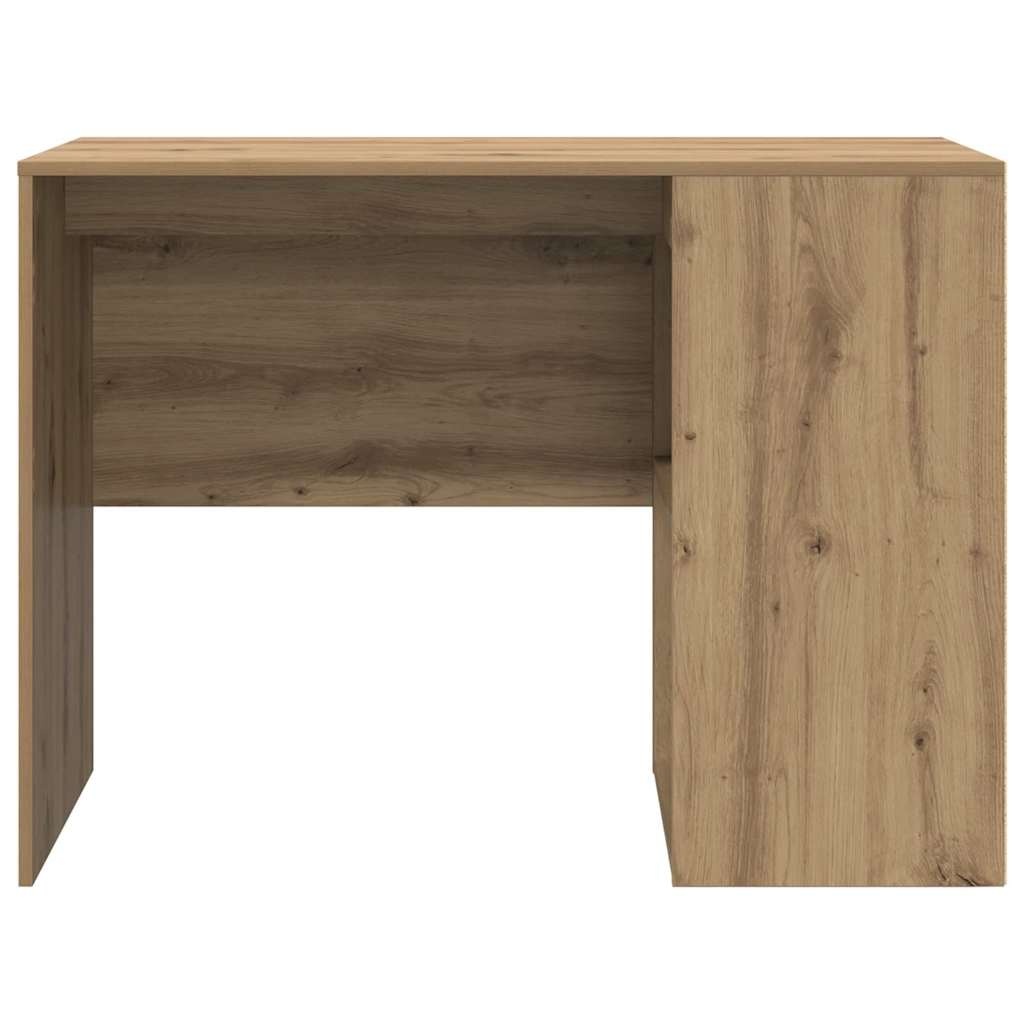 VidaXL Bureau artisanaal eikenkleurig 102 x 50 x 75 cm Bewerkt hout