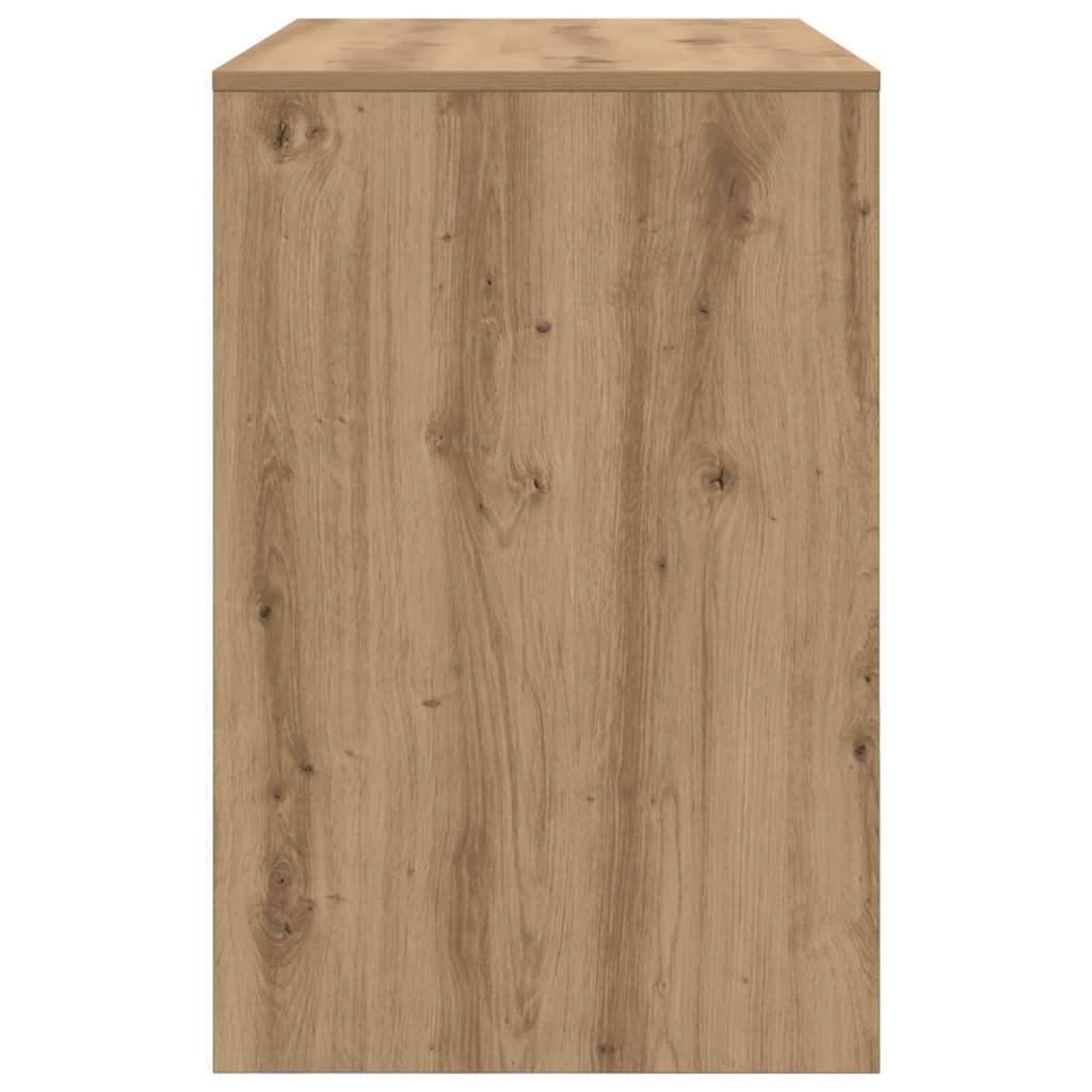 VidaXL Bureau artisanaal eikenkleurig 102 x 50 x 75 cm Bewerkt hout