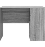 VidaXL Bureau met plank Grijs Sonoma 102 x 50 x 75 cm Bewerkt hout