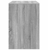 VidaXL Bureau met plank Grijs Sonoma 102 x 50 x 75 cm Bewerkt hout