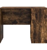 VidaXL Bureau met plank Gerookt eiken 102 x 50 x 75 cm Bewerkt hout