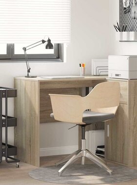 VidaXL Bureau met plank Sonoma eiken 102 x 50 x 75 cm Bewerkt hout