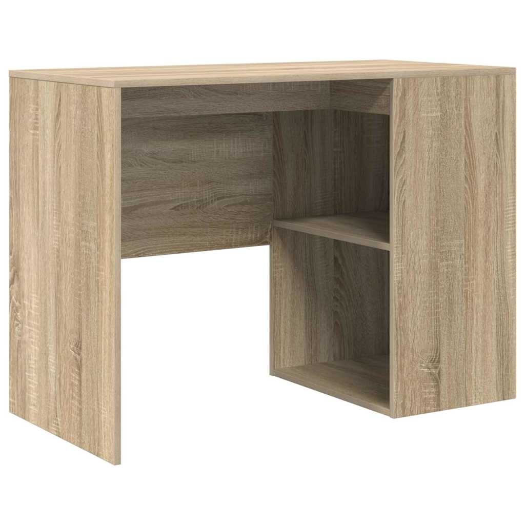VidaXL Bureau met plank Sonoma eiken 102 x 50 x 75 cm Bewerkt hout