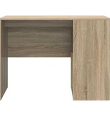 VidaXL Bureau met plank Sonoma eiken 102 x 50 x 75 cm Bewerkt hout