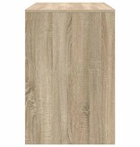 VidaXL Bureau met plank Sonoma eiken 102 x 50 x 75 cm Bewerkt hout