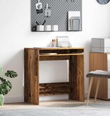 VidaXL Bureau met plank Oud hout 77,5 x 43 x 79 cm Bewerkt hout