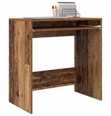 VidaXL Bureau met plank Oud hout 77,5 x 43 x 79 cm Bewerkt hout