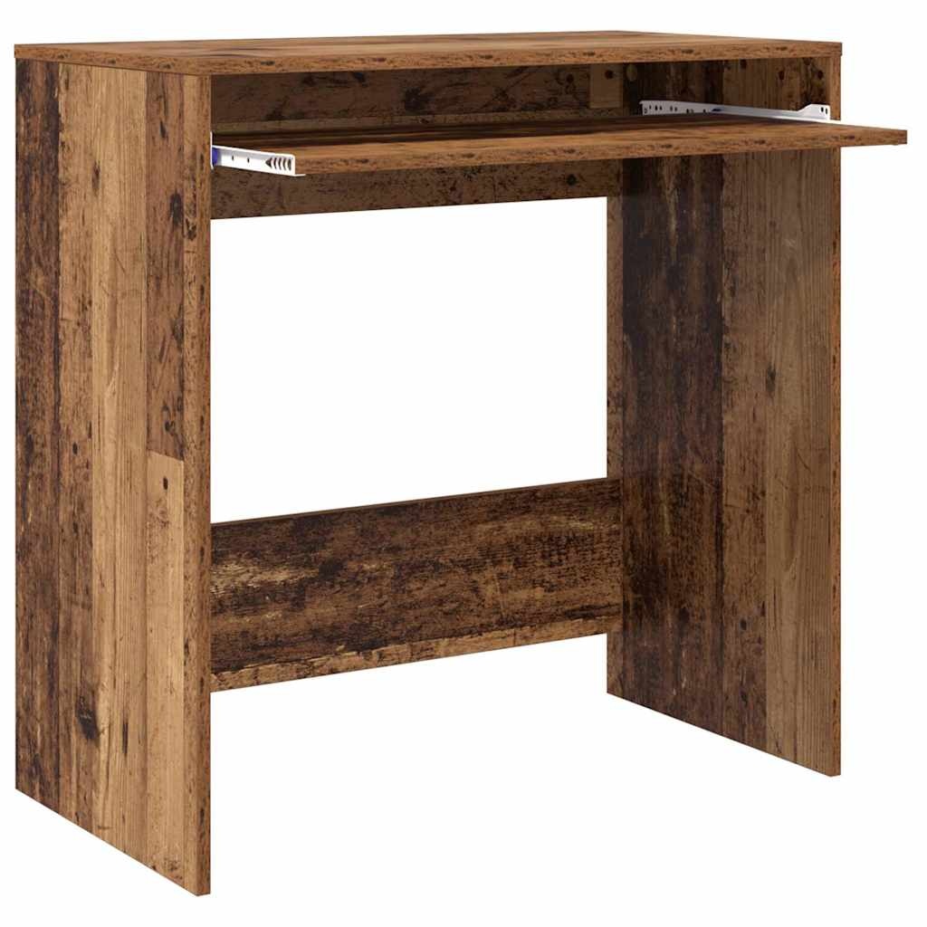 VidaXL Bureau met plank Oud hout 77,5 x 43 x 79 cm Bewerkt hout