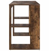 VidaXL Bureau met Opslag Gerookt eiken 130 x 50,5 x 75 cm Bewerkt hout