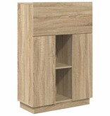 VidaXL Bureau Sonoma eiken 71,5 x 31,5 x 106,5 cm Bewerkt hout