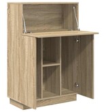 VidaXL Bureau Sonoma eiken 71,5 x 31,5 x 106,5 cm Bewerkt hout