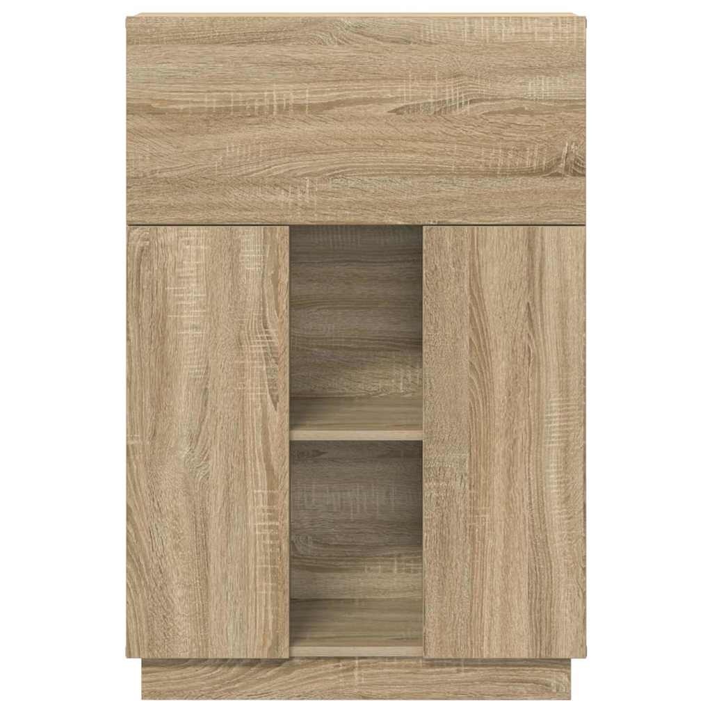 VidaXL Bureau Sonoma eiken 71,5 x 31,5 x 106,5 cm Bewerkt hout