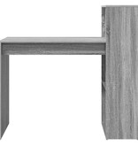 VidaXL Bureau met plank Grijs Sonoma 108 x 55 x 103.5 cm Bewerkt hout