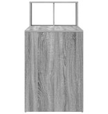 VidaXL Bureau met plank Grijs Sonoma 108 x 55 x 103.5 cm Bewerkt hout