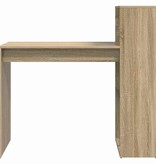 VidaXL Bureau met plank Sonoma eiken 108 x 55 x 103.5 cm Bewerkt hout