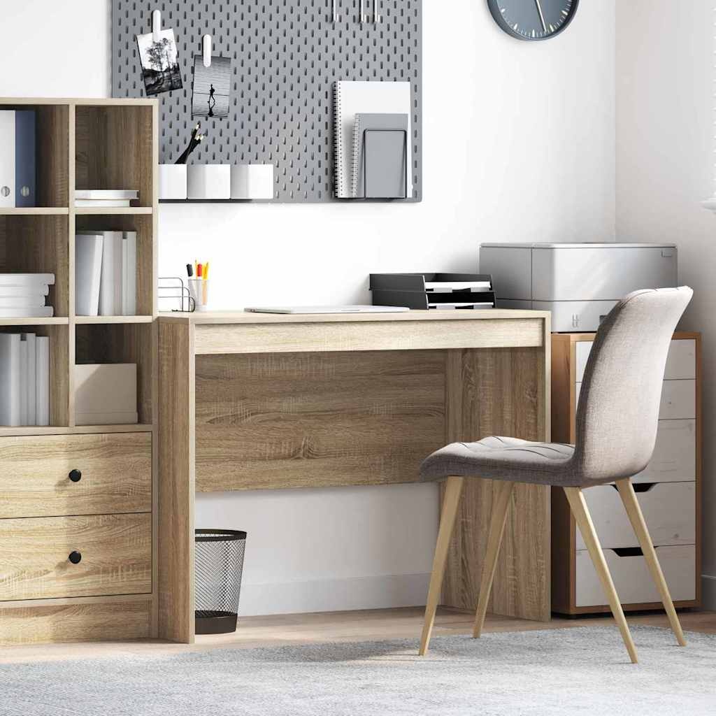 VidaXL Bureau Sonoma eiken 100 x 50 x 76 cm Bewerkt hout
