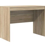 VidaXL Bureau Sonoma eiken 100 x 50 x 76 cm Bewerkt hout