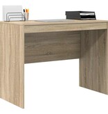 VidaXL Bureau Sonoma eiken 100 x 50 x 76 cm Bewerkt hout