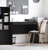 VidaXL Bureau Zwart eiken 100 x 50 x 76 cm Bewerkt hout
