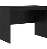 VidaXL Bureau Zwart eiken 100 x 50 x 76 cm Bewerkt hout